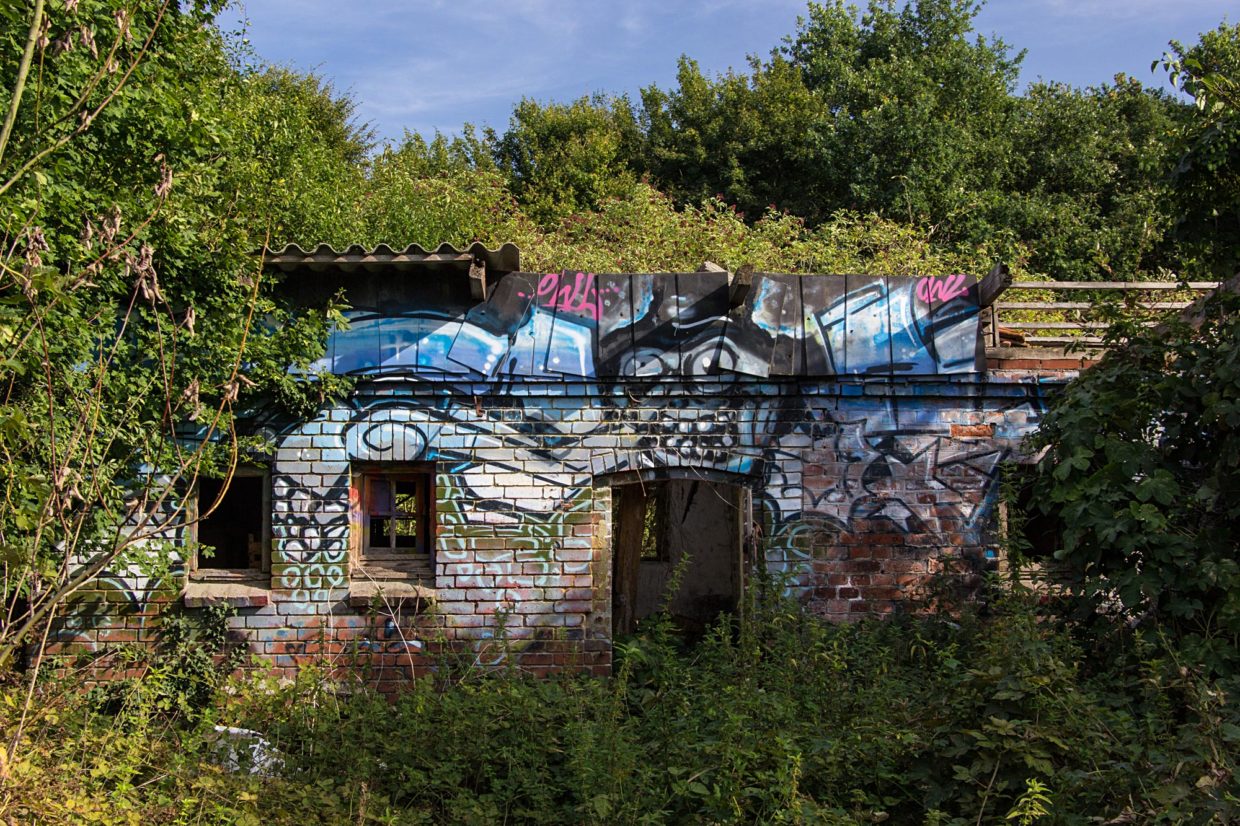 Ruine mit Graffiti / © Jörn Dohrendorf 2018